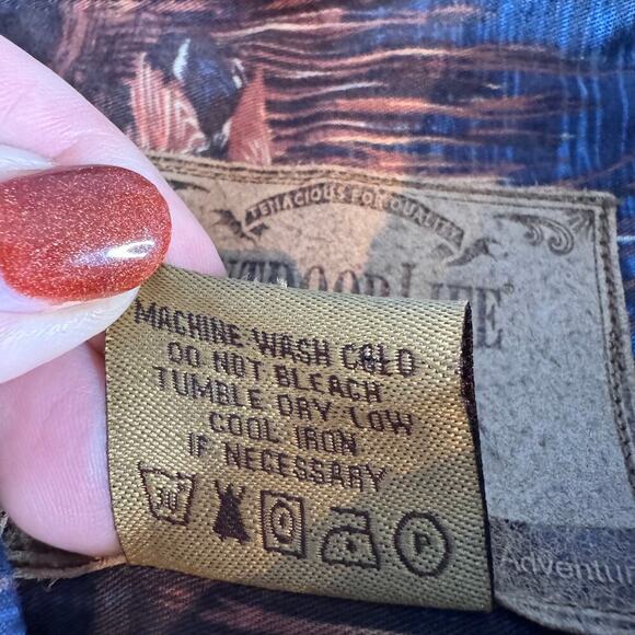 Outdoor Life Men’s XL Button Down Duck Hunting Shirt Waterfowl Print 100% Cotton - Picture 5 of 8